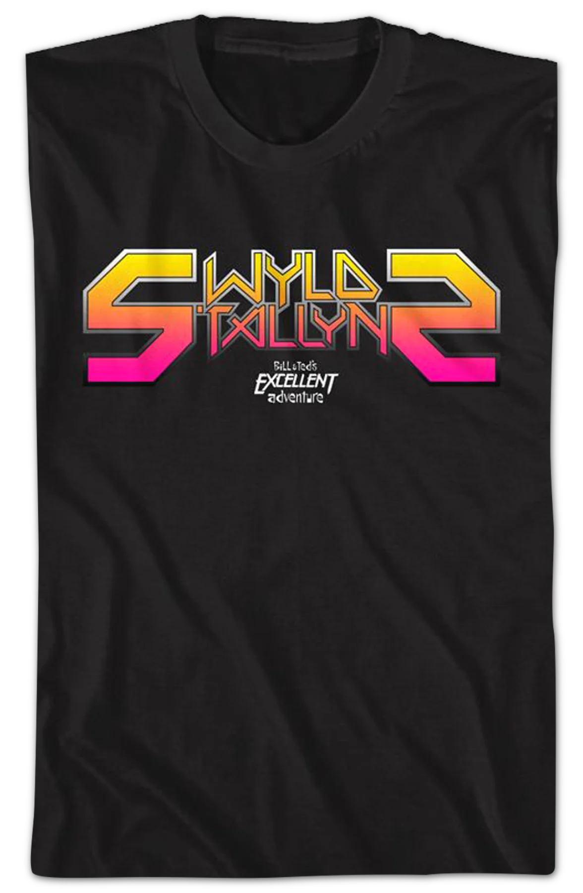 Wyld Stallyns Colorful Logo Bill and Ted's Excellent Adventure T-Shirt - Image 2