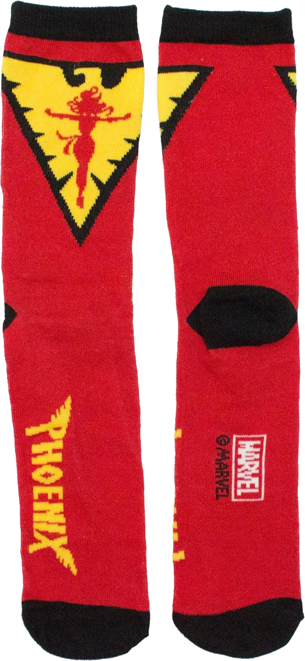 X-Men Phoenix Marvel Comics Socks