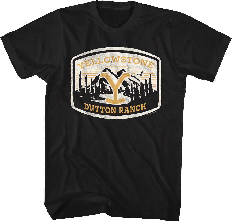 Yellowstone Dutton Ranch Patch Yellowstone T-Shirt