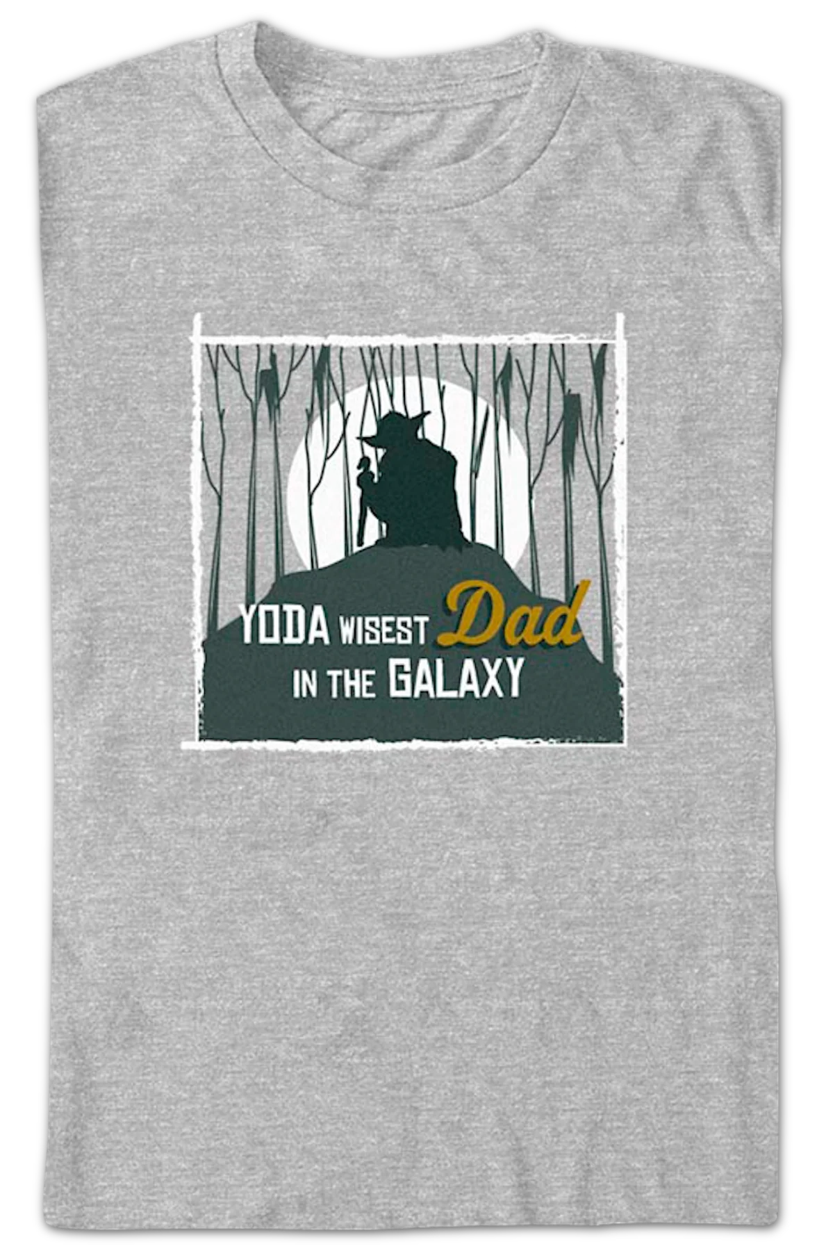 Yoda Wisest Dad In The Galaxy Star Wars T-Shirt - Image 2