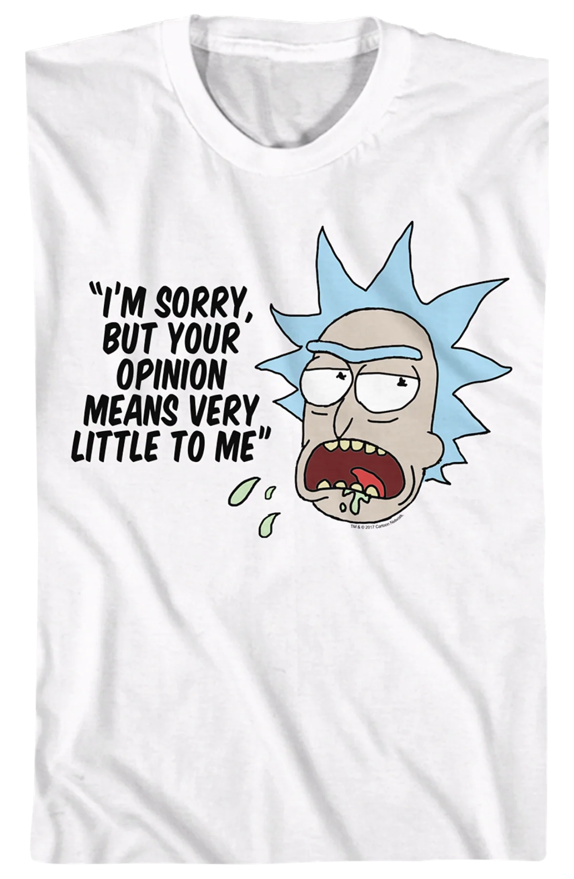 Your Opinion Means Very Little Rick and Morty T-Shirt - Image 2