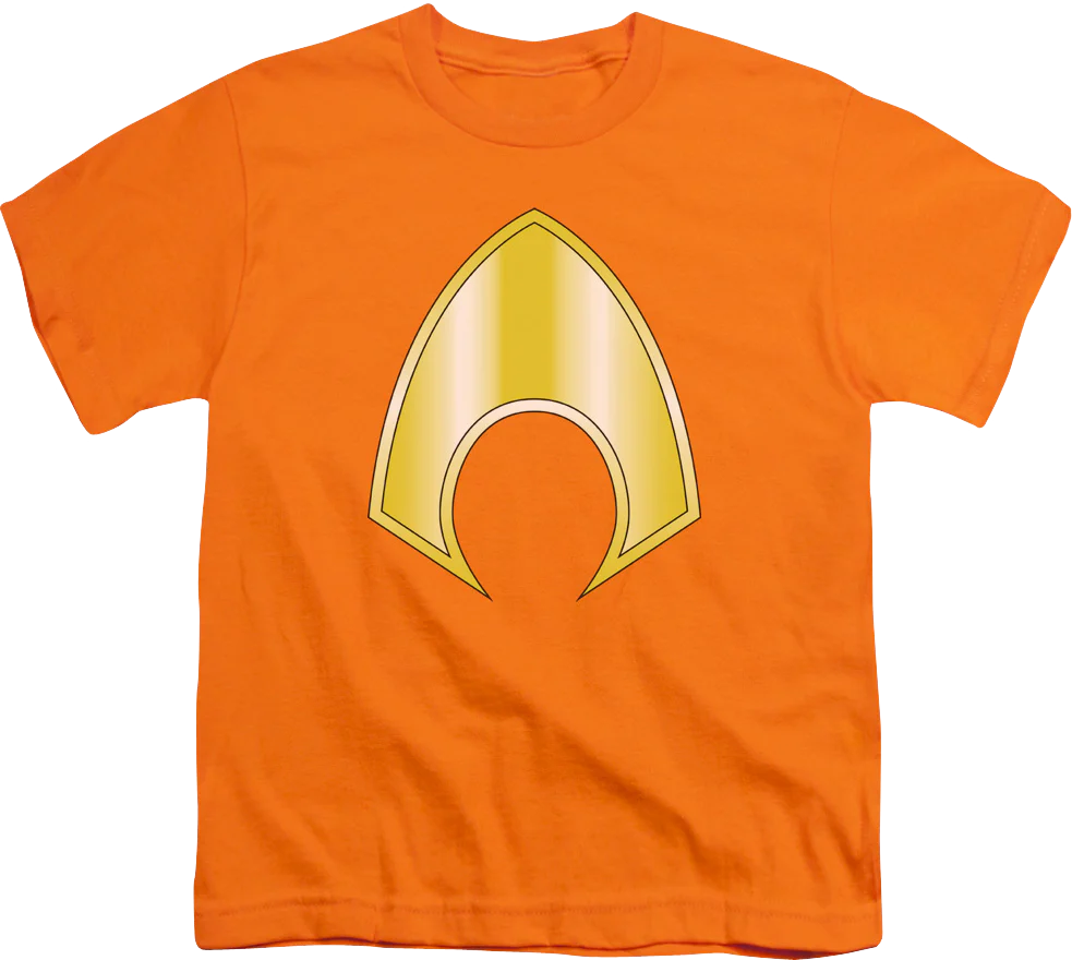 Youth Aquaman Logo DC Comics Shirt