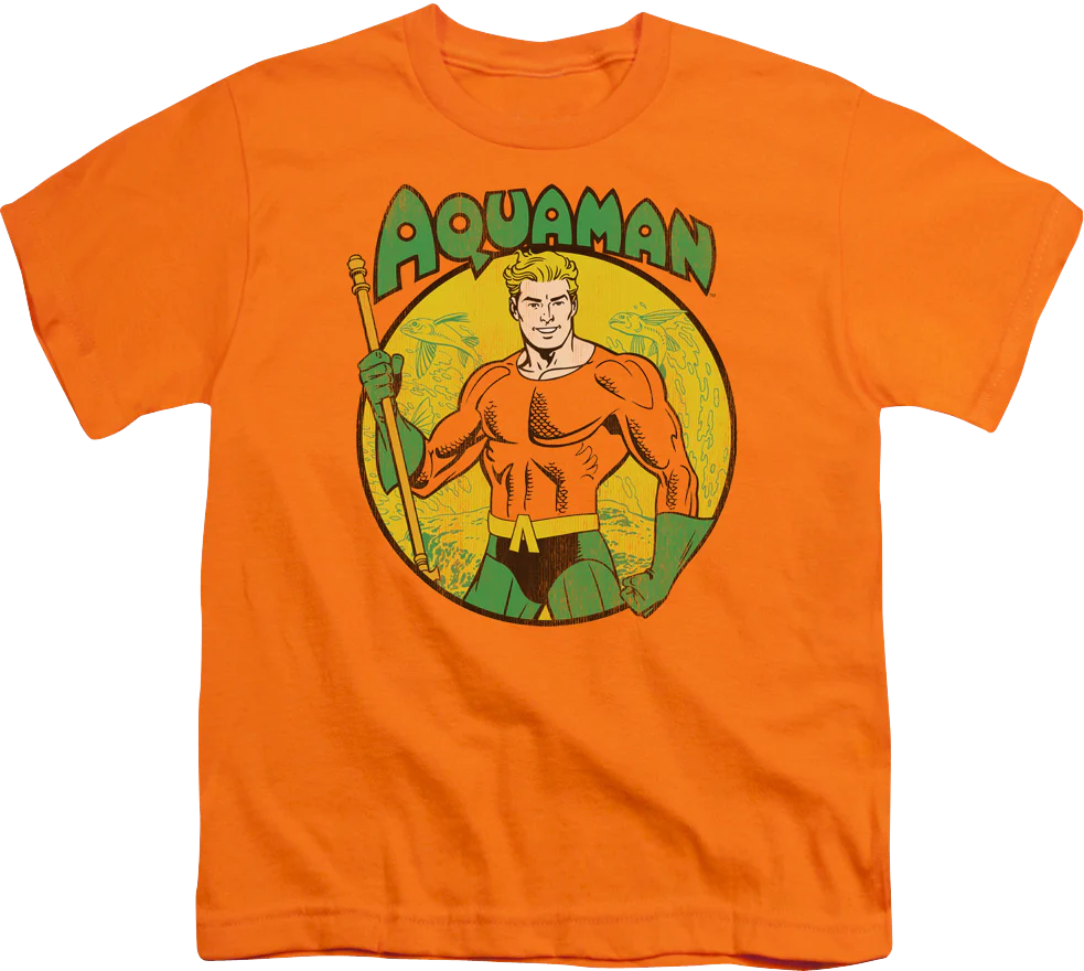 Youth Circle Aquaman Shirt