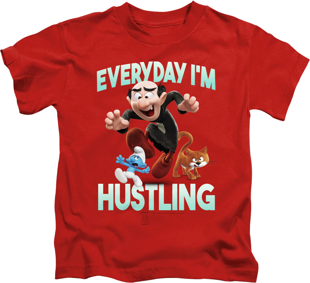 Youth Everyday I'm Hustling Smurfs Shirt