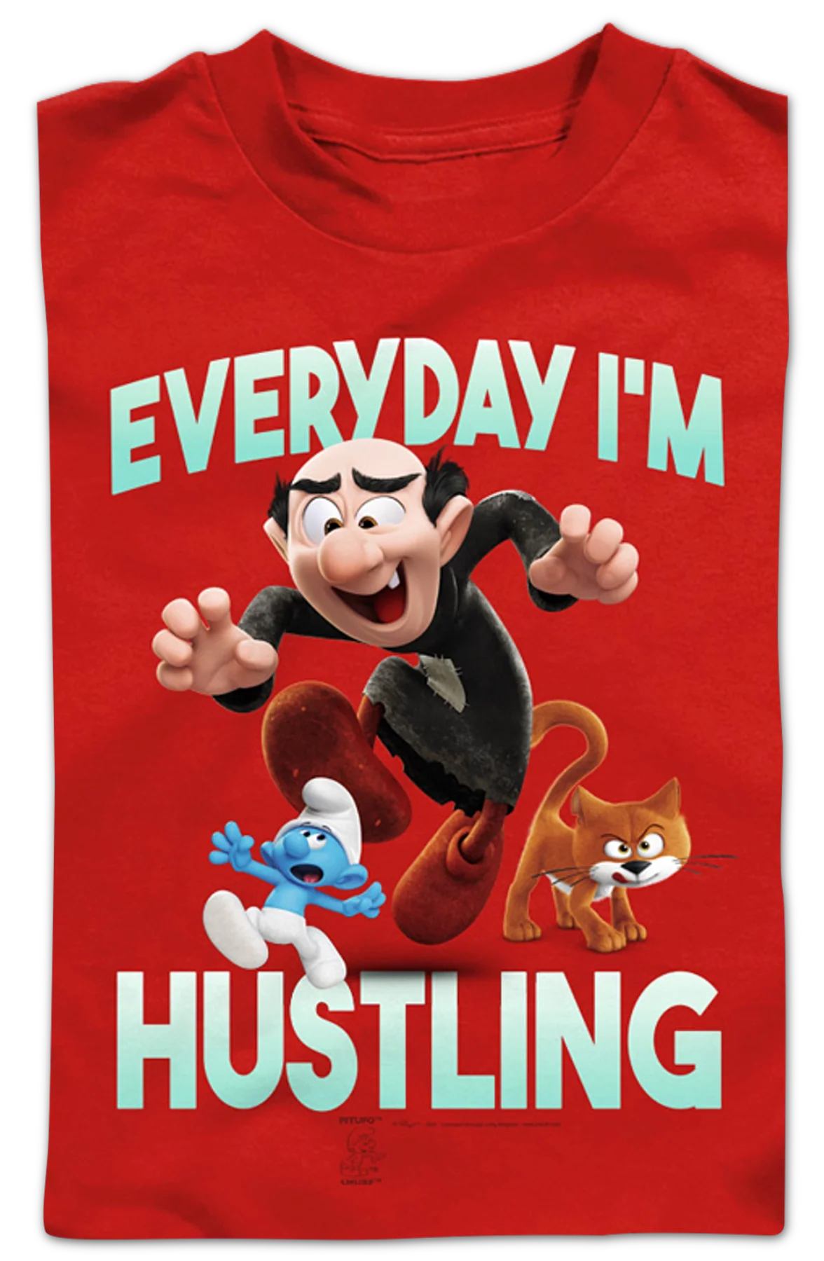 Youth Everyday I'm Hustling Smurfs Shirt - Image 2