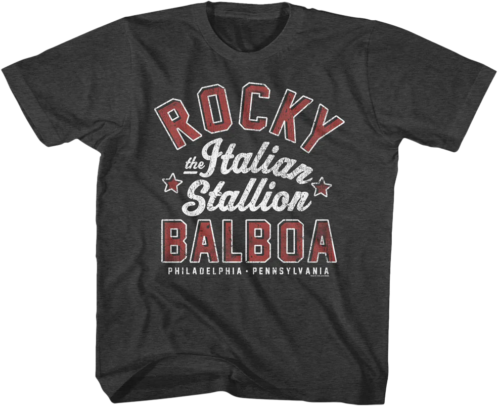Youth The Italian Stallion Rocky Balboa Shirt
