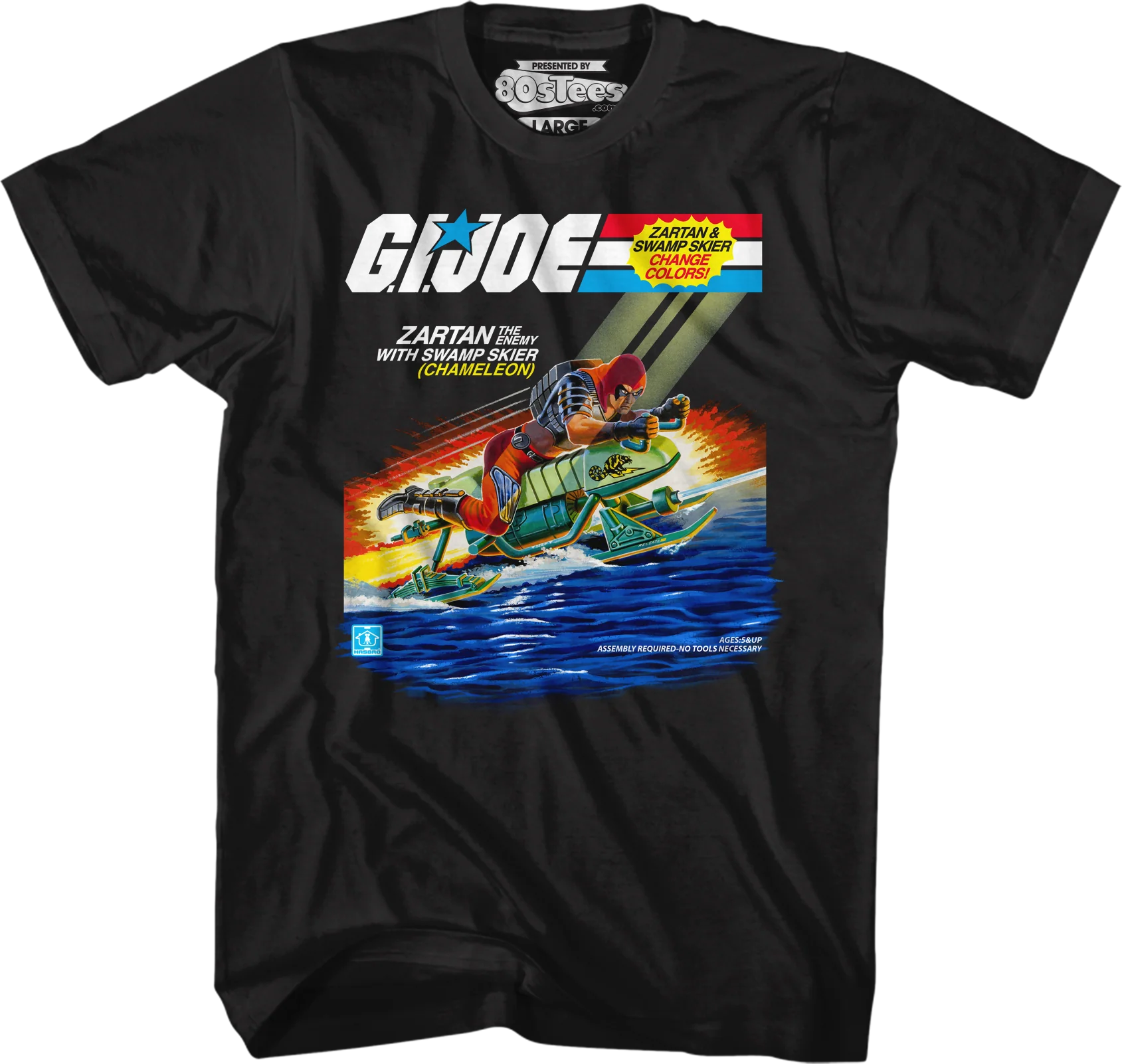 Zartan With Chameleon Swamp Skier GI Joe T-Shirt